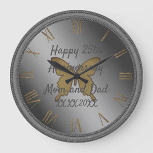 Herzlichen Jahrestag Große Wanduhr