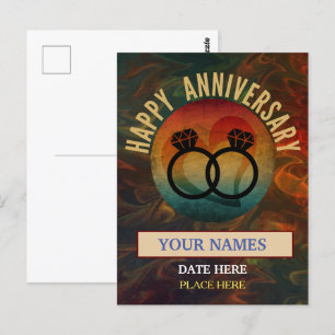 herzlichen Jahrestag Postkarte
