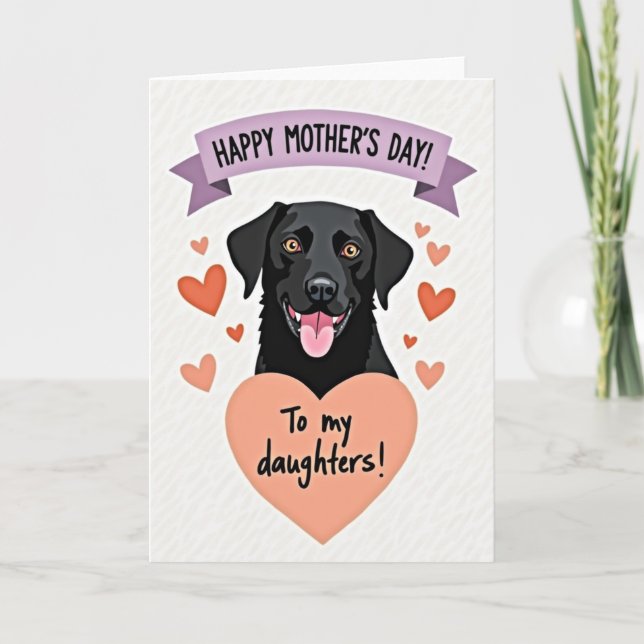 Herzlichen Muttertag Puppy Karte (Vorderseite)