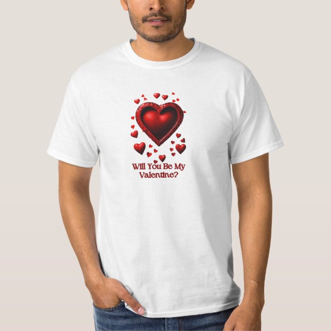 Herzlichen Vorschlag T-Shirt: Seid mein Valentine? T-Shirt (Vorderseite)