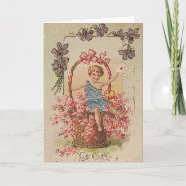 Herzlicher Glückwunsch Karte (Vorderseite)