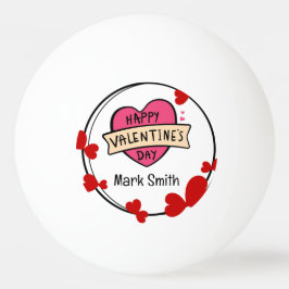 Herzlicher Glückwunsch valentine;s Day for Player  Tischtennisball