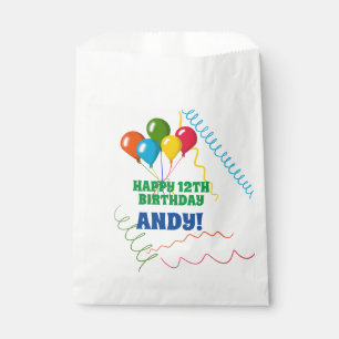 Herzlicher Glückwunsch zum Geburtstag mit Balloons Geschenktütchen