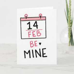 Herzlicher Kalender-Liebeskarte Karte