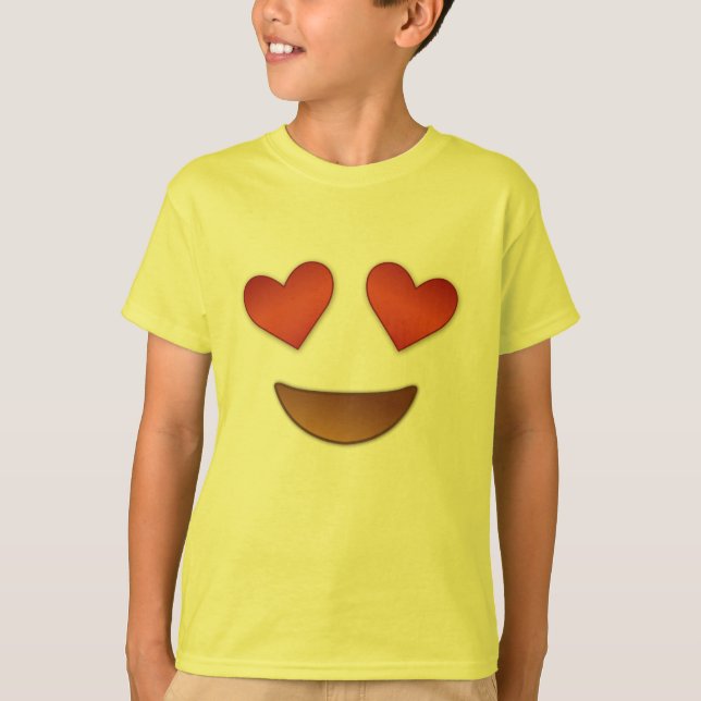 Herzliches Augen emoji T-Shirt (Vorderseite)