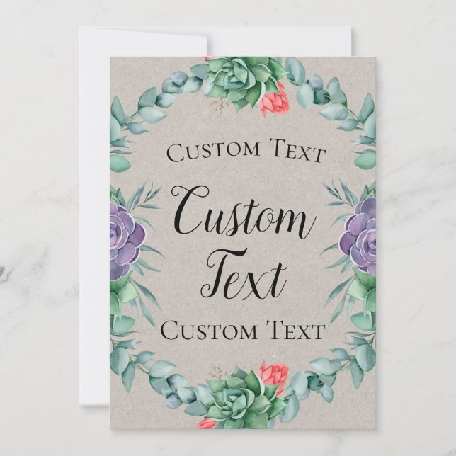 Herzliches Begrüßungszeichen" Einladung (Vorderseite)