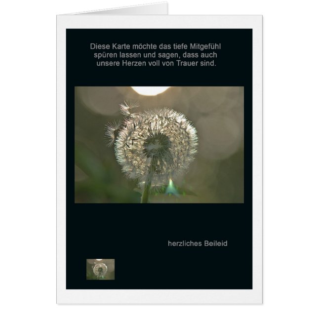 Herzliches Beileid (Vorne)