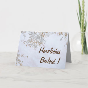 Herzliches Beileid ! Karte