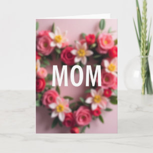 Herzliches Blumenkarte für Mama Karte