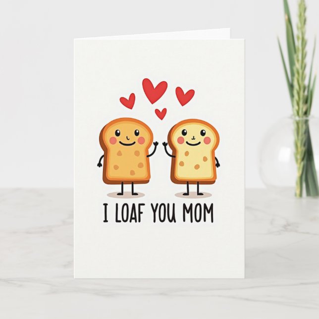 Herzliches Brot Liebe Mutter Karte (Vorderseite)