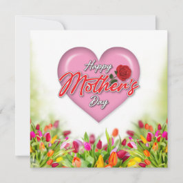 Herzliches elegantes Muttertagsdesign Feiertagskarte