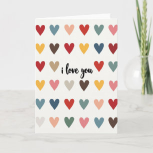 Herzliches Farbige Ich Liebe Dich Karte