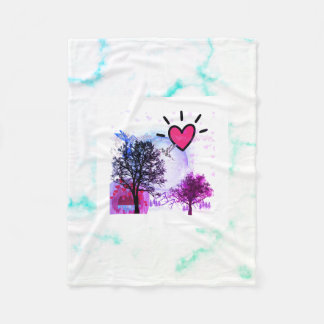 Herzliches Fleece-Decke Fleecedecke