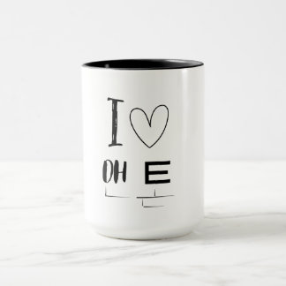 Herzliches Gebräu: Ich liebe Oh E Tasse