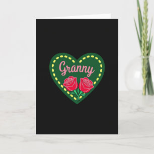 Herzliches Granny-Emblem-Karte Karte