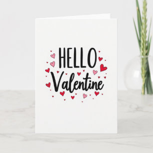 Herzliches Hallo Valentinskarte Karte