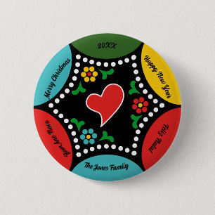 Herzliches portugiesisches Weihnachtsgeschenk - Pa Button