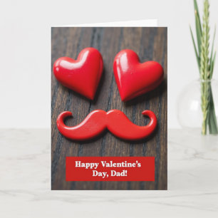 Herzliches rustikales Valentinstag-Vater-Karte Karte