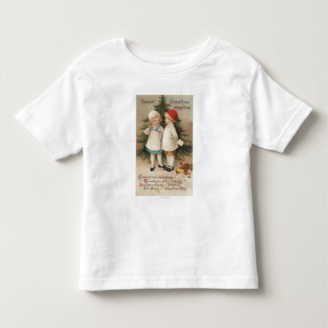 Herzliches Weihnachten GreetingKids durch einen Kleinkind T-shirt (Vorderseite)