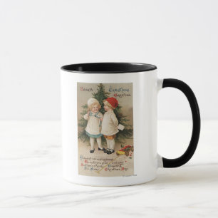 Herzliches Weihnachten GreetingKids durch einen Tasse
