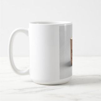 Herzlichste Grüße: Handgemachte Holzwerkstatt-Tass Kaffeetasse
