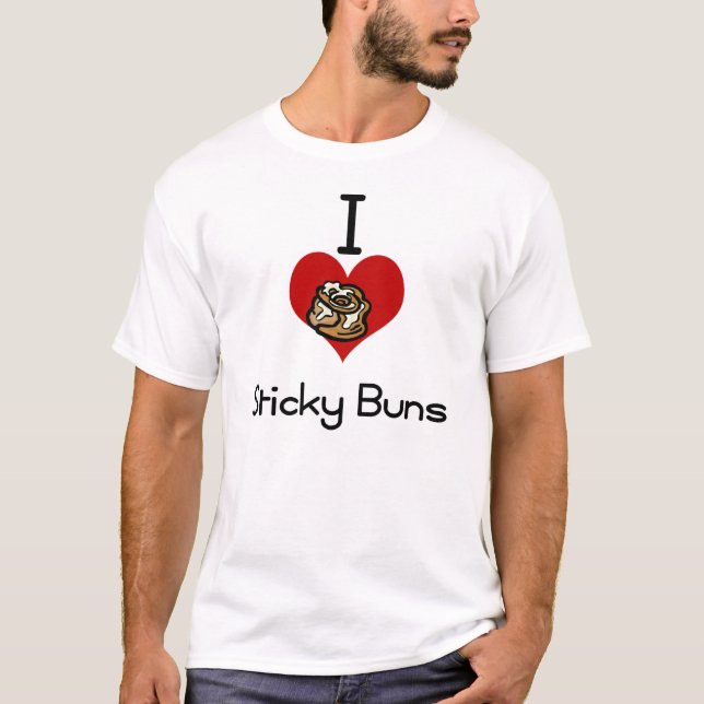 HerzLiebe I klebrige Brötchen T-Shirt (Vorderseite)