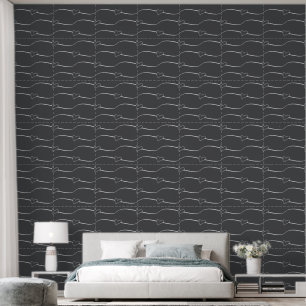 Herzlinks, Light Gray auf sehr dunkelgraublau Tapete