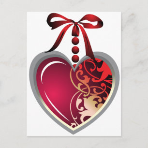 Herzlocket Postkarte