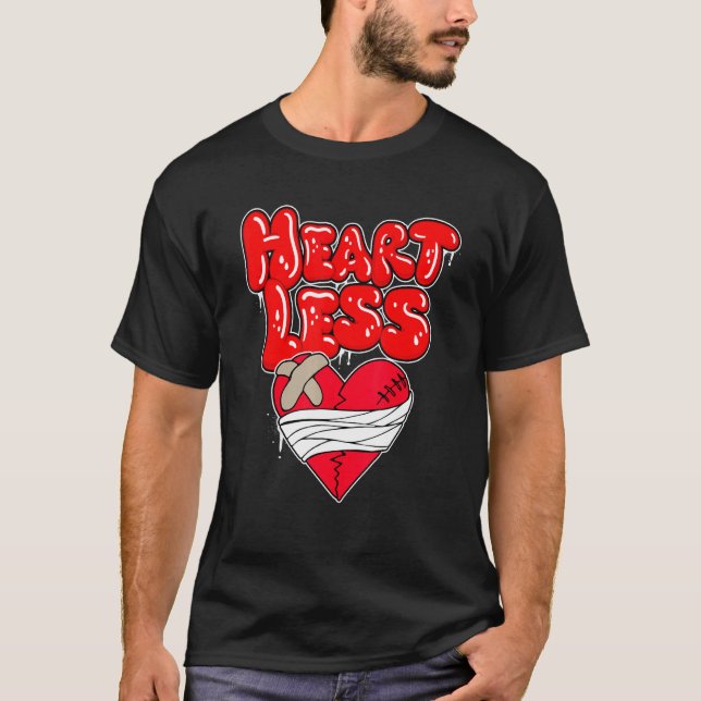 Herzlos gebrochen Keine Liebe Retro Hip Hop 1 T-Shirt (Vorderseite)
