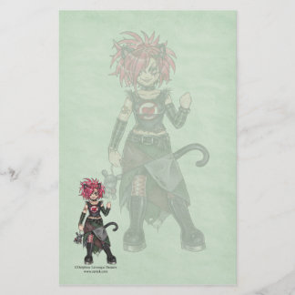 Herzlose Miezekatze-gotisches Briefpapier