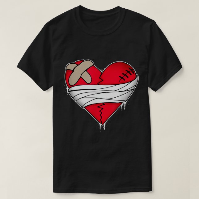Herzloses Shirt, Herz gebrochenes Shirt, Keine Lie T-Shirt (Design vorne)