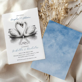 Herzlove Birds Paares Brautparty Einladung