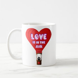 Herzluftballon Liebe Kaffeetasse