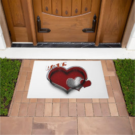 Herzmagic Door Mat mit weißem Hintergrund Fußmatte