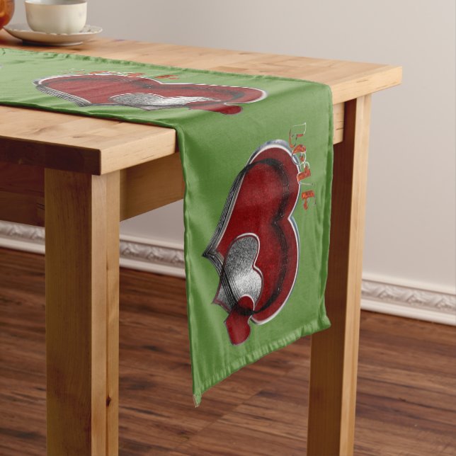 Herzmagic Green Table Runner Haushaltswäsche Großer Tischläufer (Beispiel)