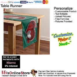 Herzmagic Green Table Runner Haushaltswäsche Großer Tischläufer