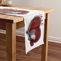 Herzmagic White Table Runner Haushaltswäsche