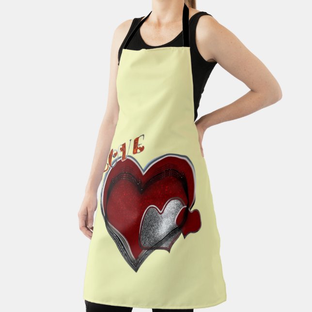 Herzmagie Gelbe große Schürze (InSitu)