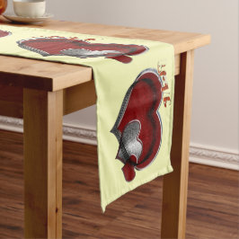 Herzmagie Gelbe Tischleine Großer Tischläufer
