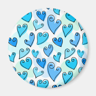 Herzmagnet von Fun Blue Valentine Magnet