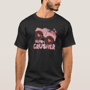 Herzmonster Truck Crusher Valentinstag Niedlich Gi T-Shirt