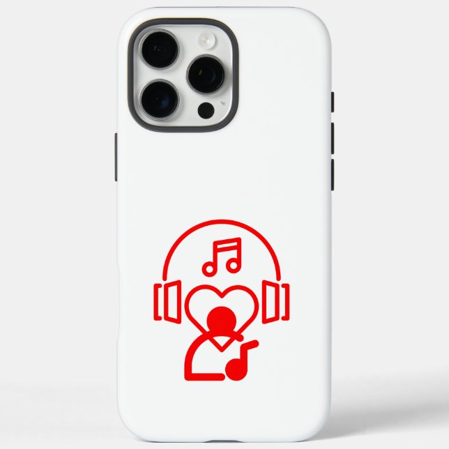 Herzmusik Case-Mate iPhone Hülle (Rückseite)