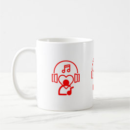 Herzmusik Kaffeetasse