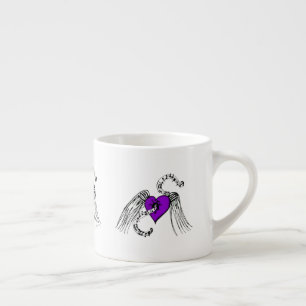 Herzmusik Lila Espressotasse