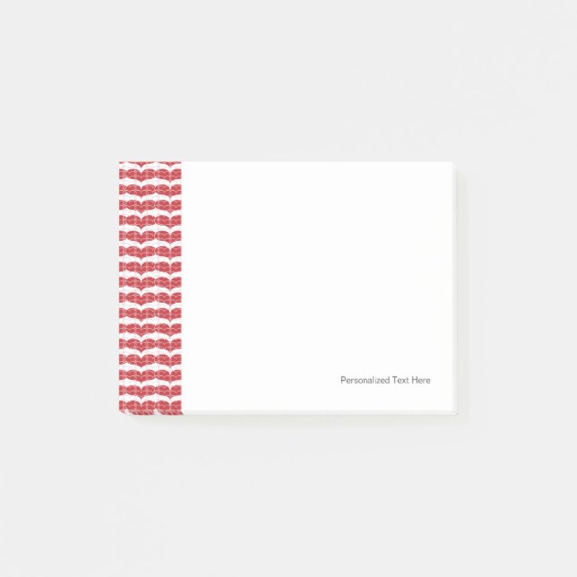 Herzmuster 2 post-it klebezettel (Vorderseite)