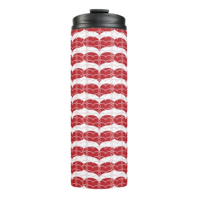 Herzmuster 2 thermosbecher (Vorderseite)