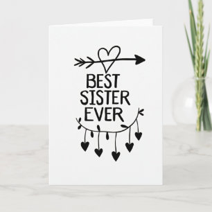 Herzmuster Beste Schwester Aller Karte
