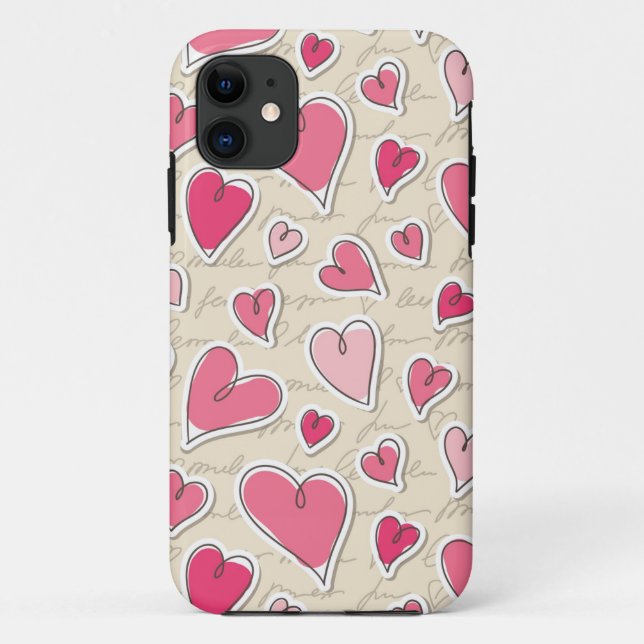 Herzmuster Case-Mate iPhone Hülle (Rückseite)