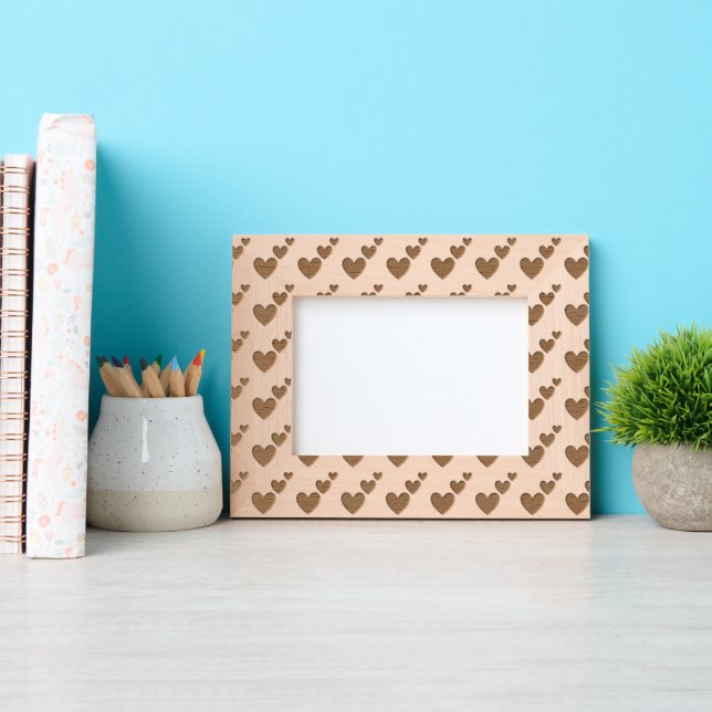 Herzmuster Geätzte Rahmen (Vorderseite)