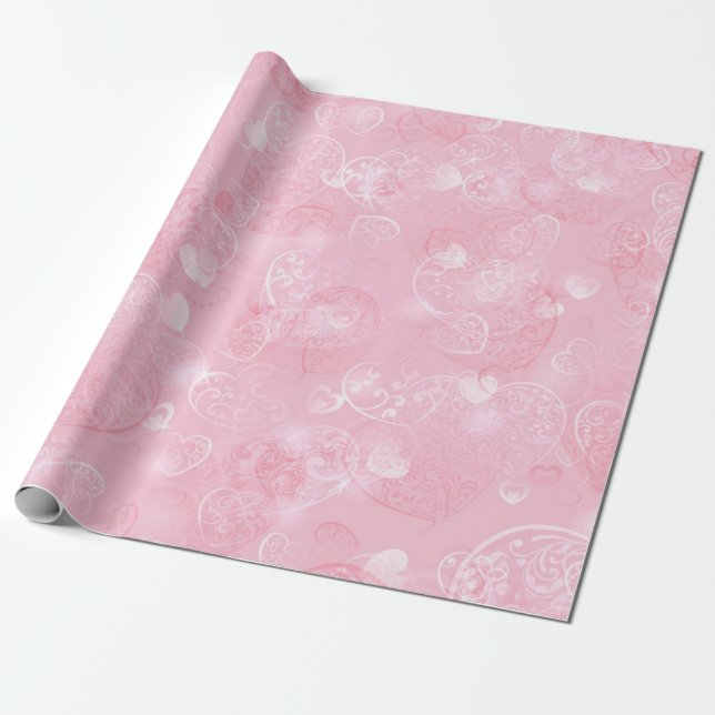 Herzmuster Geschenkpapier (Ungerollt)